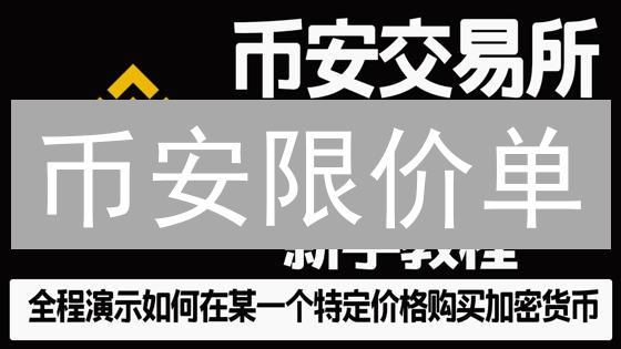 币安限价单：新手指南，交易成本优化技巧！