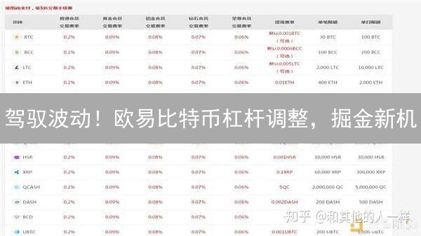 驾驭波动！欧易比特币杠杆调整，掘金新机？
