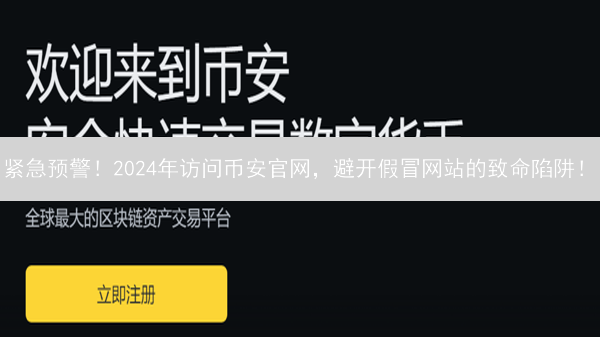 紧急预警！2024年访问币安官网，避开假冒网站的致命陷阱！