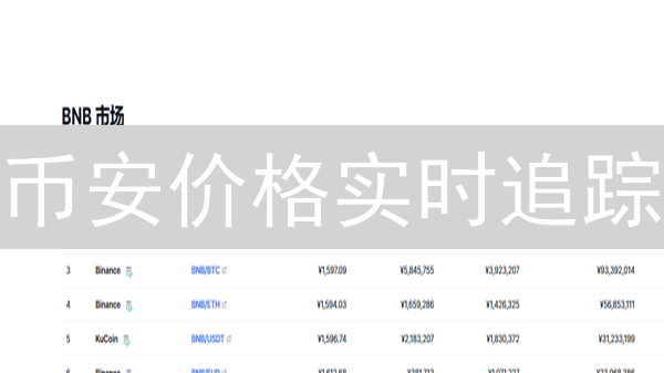 币安价格实时追踪：5个技巧让你掌握加密货币动向！