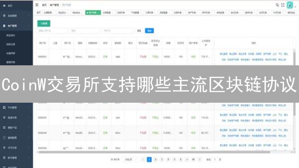 CoinW交易所支持哪些主流区块链协议？深度分析