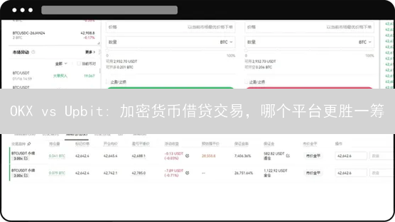 OKX vs Upbit: 加密货币借贷交易，哪个平台更胜一筹？风险全解析！